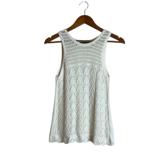 American eagle outfitters off white crochet tank - Picture 1 of 7